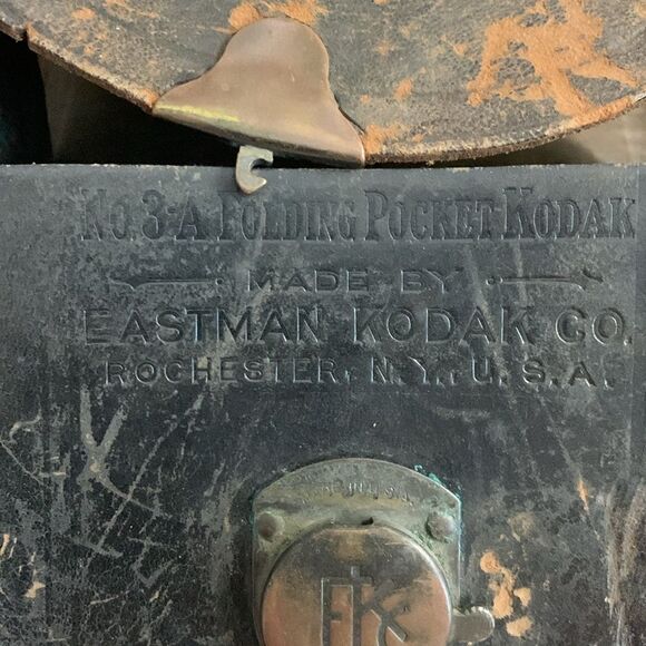 Vintage Eastman Kodak Co Leather Case For No. 3 A Folding Pocket Kodak Camera - Picture 4 of 17